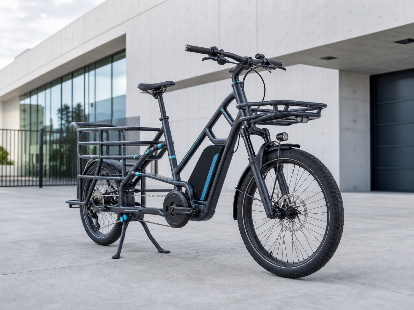 Finished electric mobility bicycle with engineered steel frame and supports