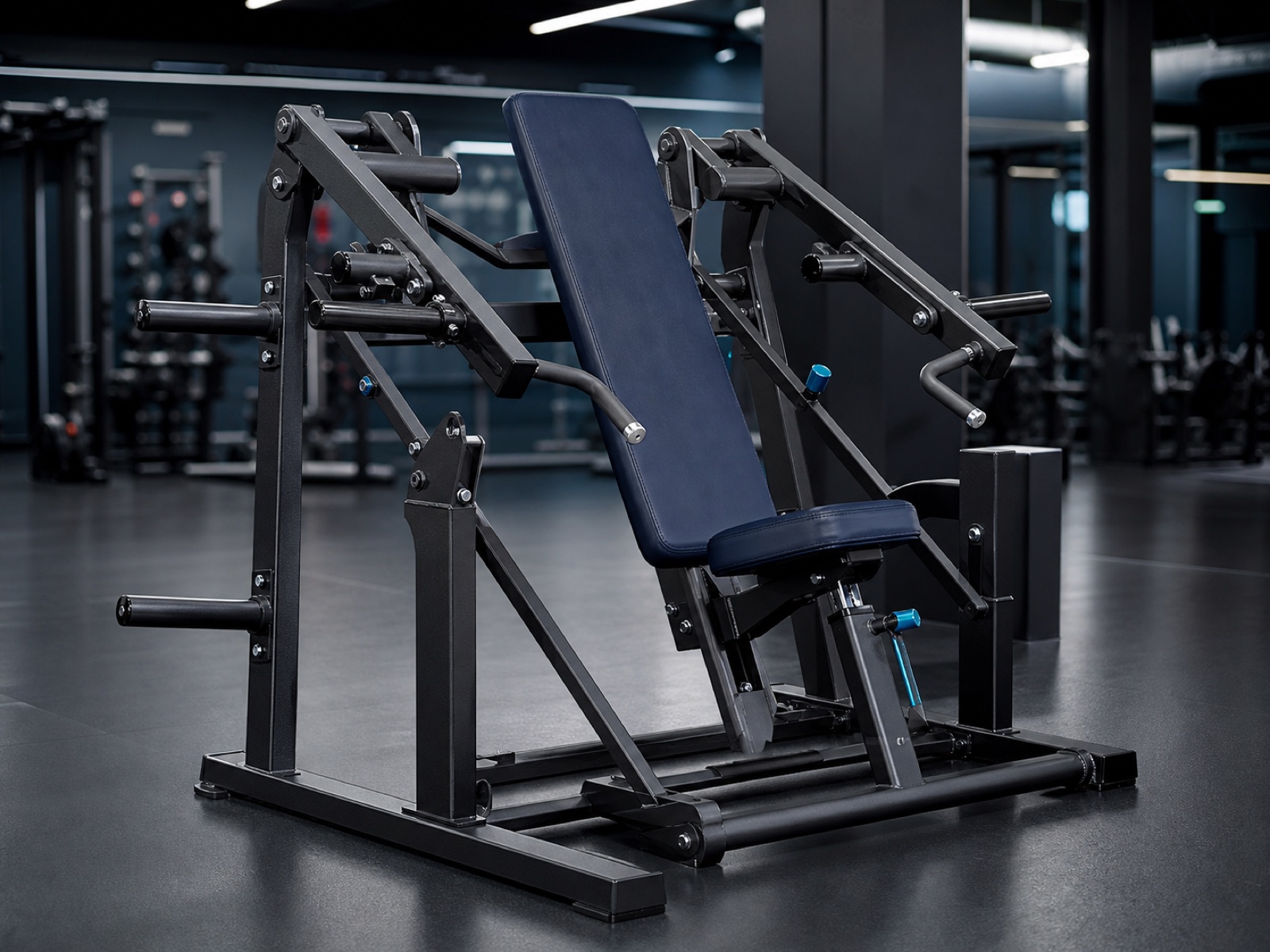 Commercial fitness equipment with steel tube frames